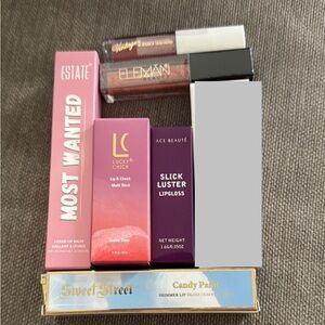 Lip balm, lip gloss, lip & cheek stick bundle